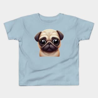 Classic Pug Artwork Kids T-Shirt